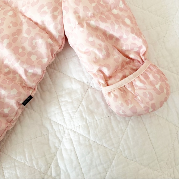 NEW BABY GAP Coldcontrol Max Puffer Snow Suit Pink Leopard 6-12 Months NWOT - Picture 6 of 7